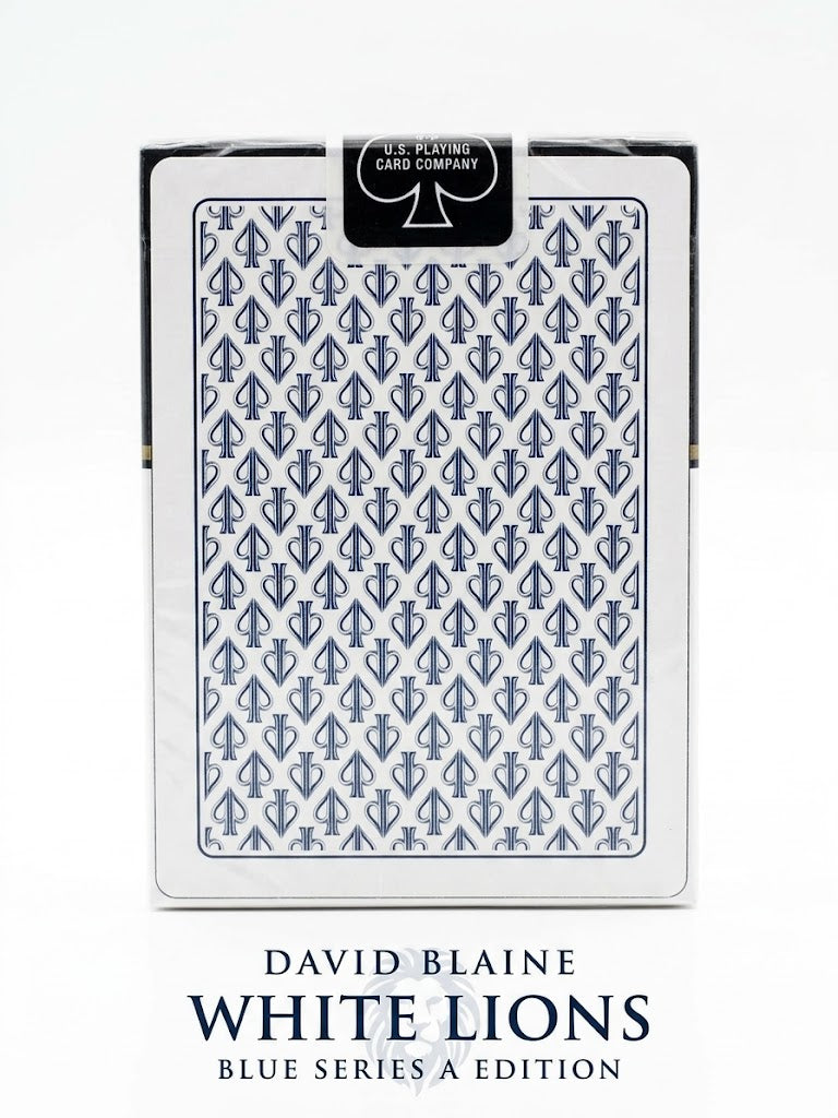 White Lions Blue Series A Edition Playing Cards by David Blaine - Eclipse Games Puzzles Novelties