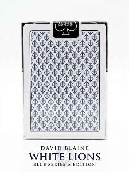 White Lions Blue Series A Edition Playing Cards by David Blaine - Eclipse Games Puzzles Novelties