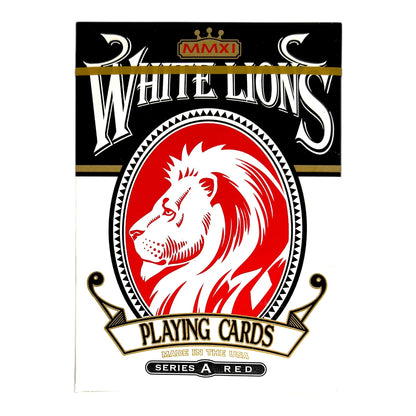 White Lions Red Series A Edition Playing Cards by David Blaine - Eclipse Games Puzzles Novelties