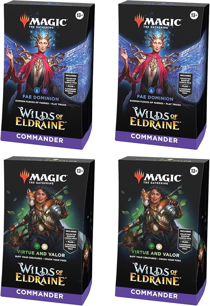 Magic The Gathering - Wilds of Eldraine Commander Decks Set of 4