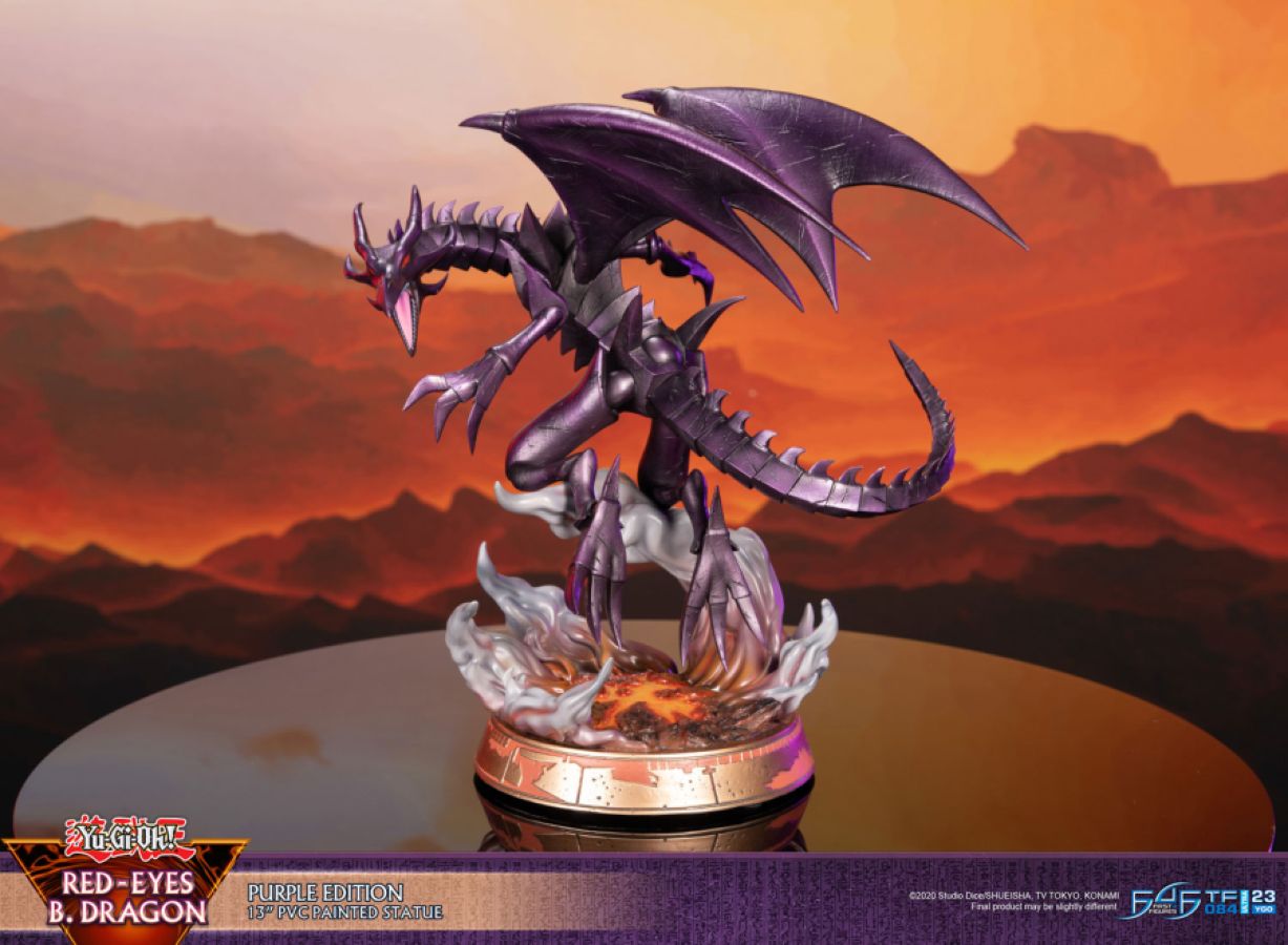 Yu-Gi-Oh - Red Eyes Black Dragon PVC Statue (Purple Edition)