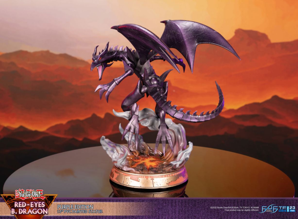 Yu-Gi-Oh - Red Eyes Black Dragon PVC Statue (Purple Edition)