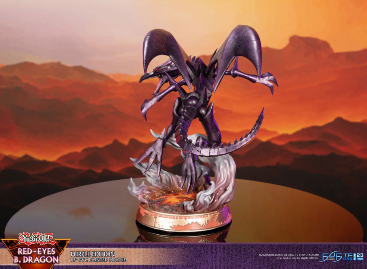 Yu-Gi-Oh - Red Eyes Black Dragon PVC Statue (Purple Edition)