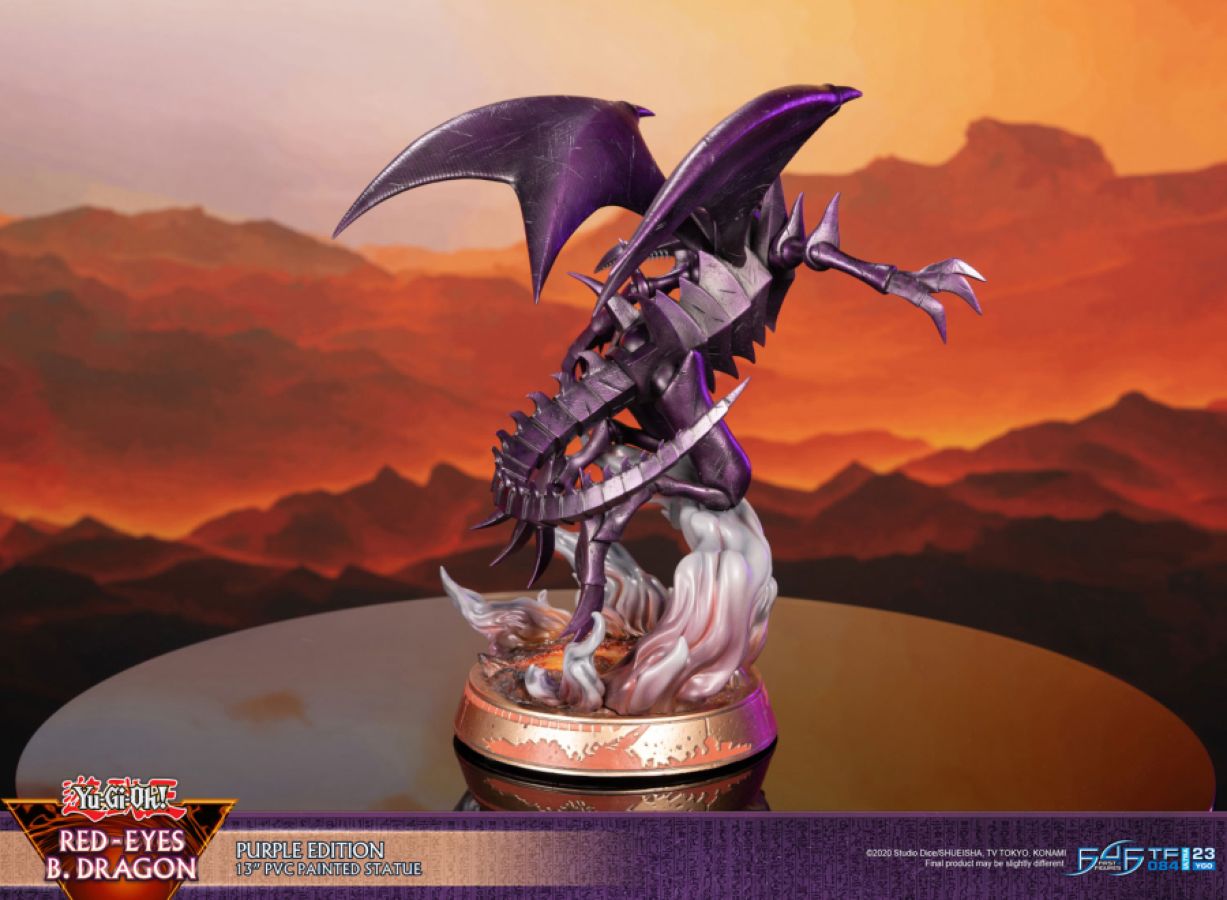 Yu-Gi-Oh - Red Eyes Black Dragon PVC Statue (Purple Edition)