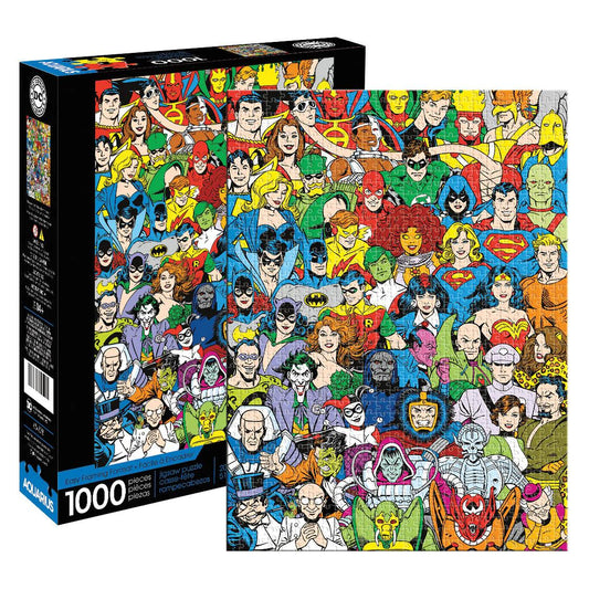 Aquarius DC Comics Retro Cast 1000 Pieces Jigsaw Puzzle - Eclipse Games Puzzles Novelties