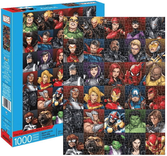 Aquarius Marvel Heroes Collage 1000 Pieces Jigsaw Puzzle - Eclipse Games Puzzles Novelties