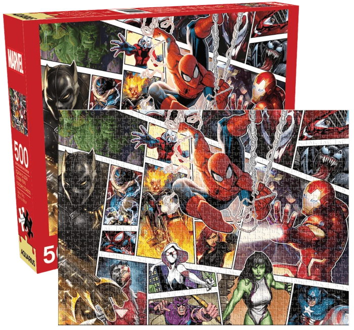 Aquarius Marvel Panels 500 Pieces Jigsaw Puzzles - Eclipse Games Puzzles Novelties