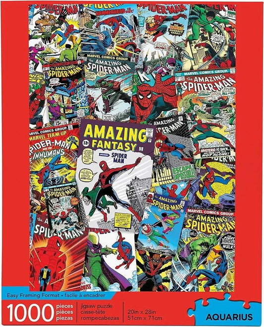 Aquarius Marvel Spider Man Collage 1000 Pieces Jigsaw Puzzle - Eclipse Games Puzzles Novelties