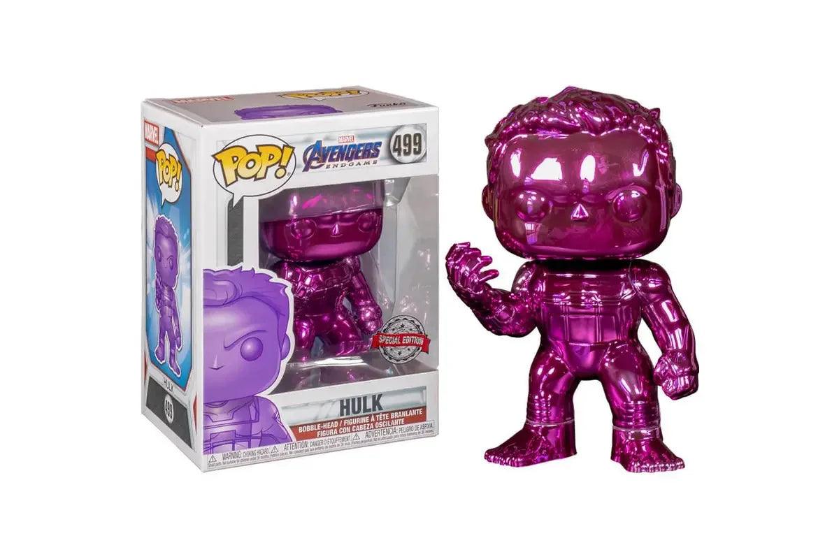 Avengers Endgame Hulk Purple Chrome Exclusive Pop! Vinyl Figure #499 - Eclipse Games Puzzles Novelties