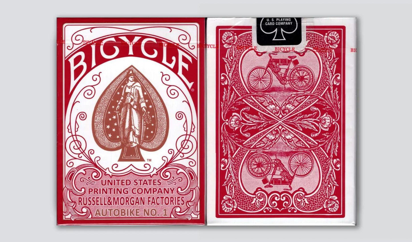 Bicycle Autobike No.1 Red Edition Playing Cards - Eclipse Games Puzzles Novelties