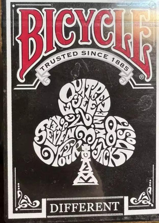 Bicycle Different Black Playing Cards - Eclipse Games Puzzles Novelties