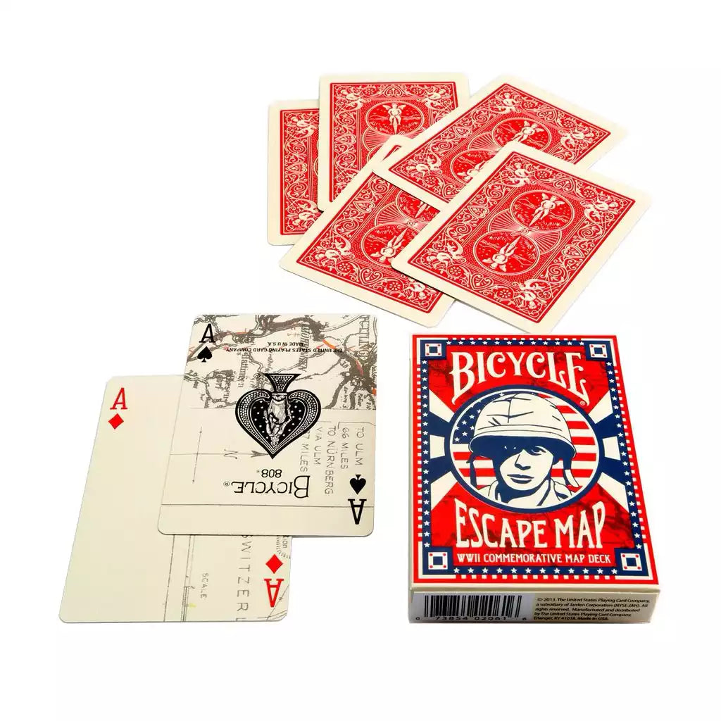 Playing Cards Map Bicycle Escape Map Playing Cards – Eclipse Games Pty Ltd