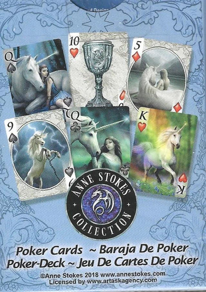 Bicycle Unicorn By Anne Stokes Playing Cards - Eclipse Games Puzzles Novelties