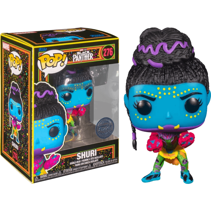 Black Panther (2018) - Shuri Blacklight Pop! Vinyl Figure #276 - Eclipse Games Puzzles Novelties