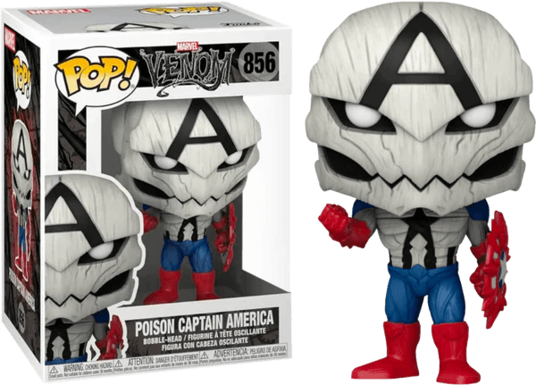 Captain America - Poison Captain America US Exclusive POP! Vinyl #856 - Eclipse Games Puzzles Novelties