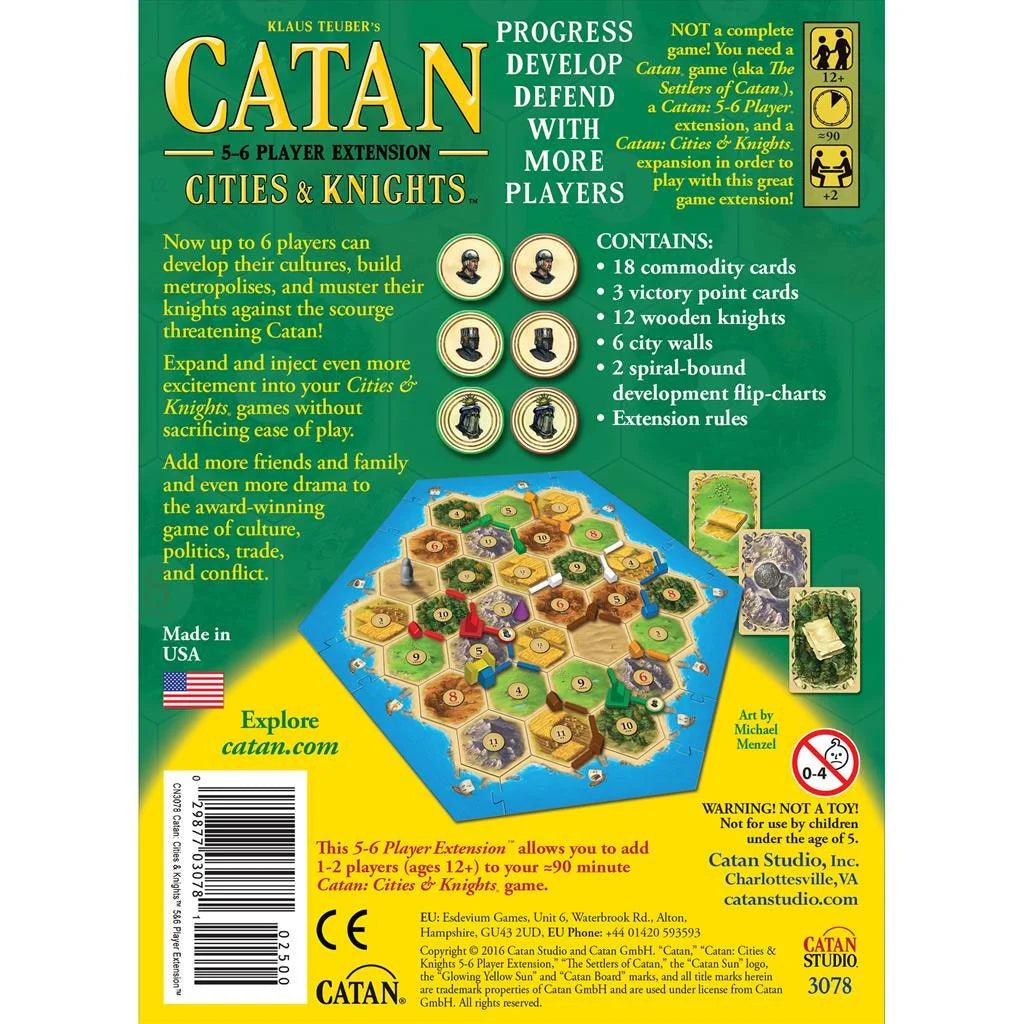 Catan 5-6 Player Extension Cities and Knights - Eclipse Games Puzzles Novelties