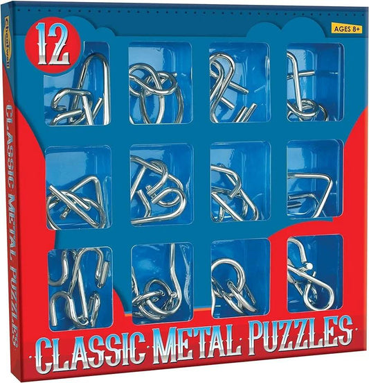 Cheatwell Games IQ Buster Metal Set 12 - Eclipse Games Puzzles Novelties