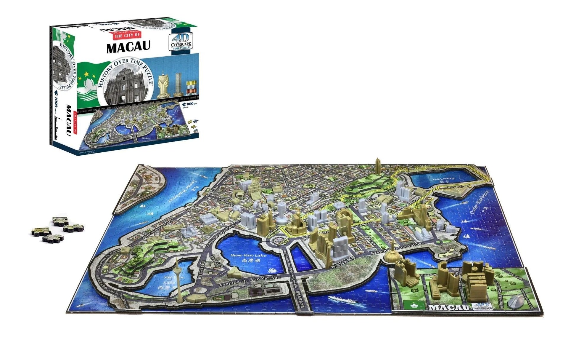 CityScape The City Of Macau 4D 1000 Pieces 3d Puzzle – Eclipse