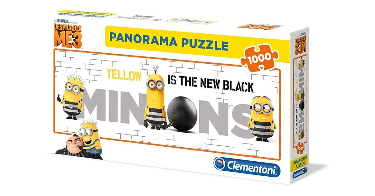 Clementoni Despicable Me Yellow Is The New Black Panorama 1000 Pieces Jigsaw Puzzle - Eclipse Games Puzzles Novelties