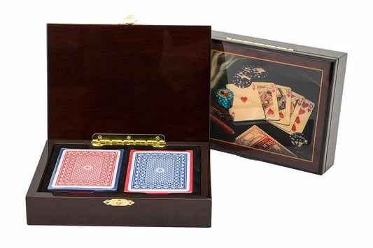 Dal Rossi Las Vegas Cigar Style Box with Playing Cards - Eclipse Games Puzzles Novelties