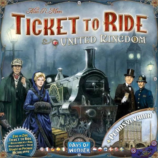 Days of Wonder Ticket to Ride United Kingdom 5 Expansion Board Game - Eclipse Games Puzzles Novelties