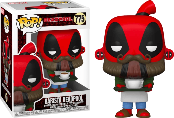 Deadpool - Barista Deadpool 30th Anniversary Pop! Vinyl Figure #775 - Eclipse Games Puzzles Novelties