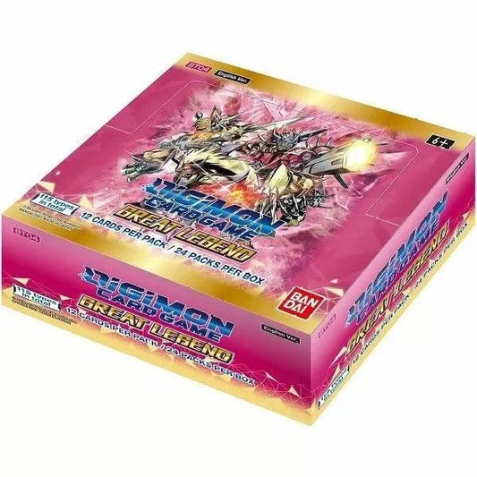 Digimon Card Game (BT04 ) Great Legend Booster Box - Eclipse Games Puzzles Novelties