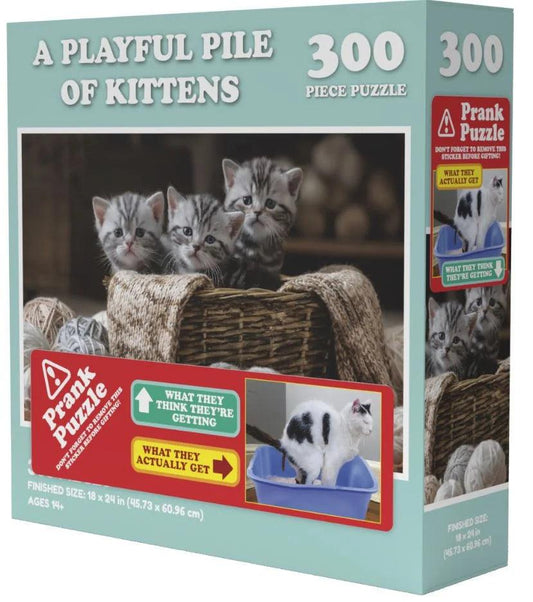 Doing Things Cats Prank 300 Pieces Jigsaw Puzzle - Eclipse Games Puzzles Novelties