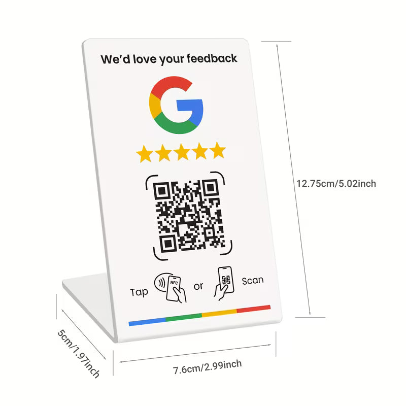 Google Review Stand NFC + QR Code