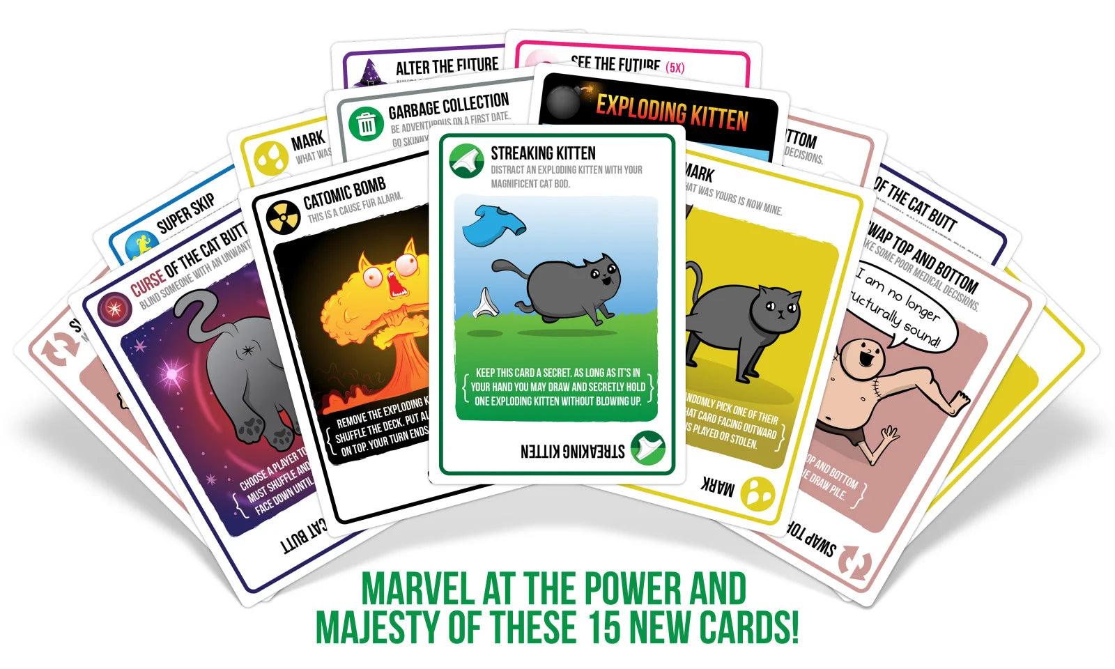 Exploding Kittens Streaking Kittens Expansion - Eclipse Games Puzzles Novelties