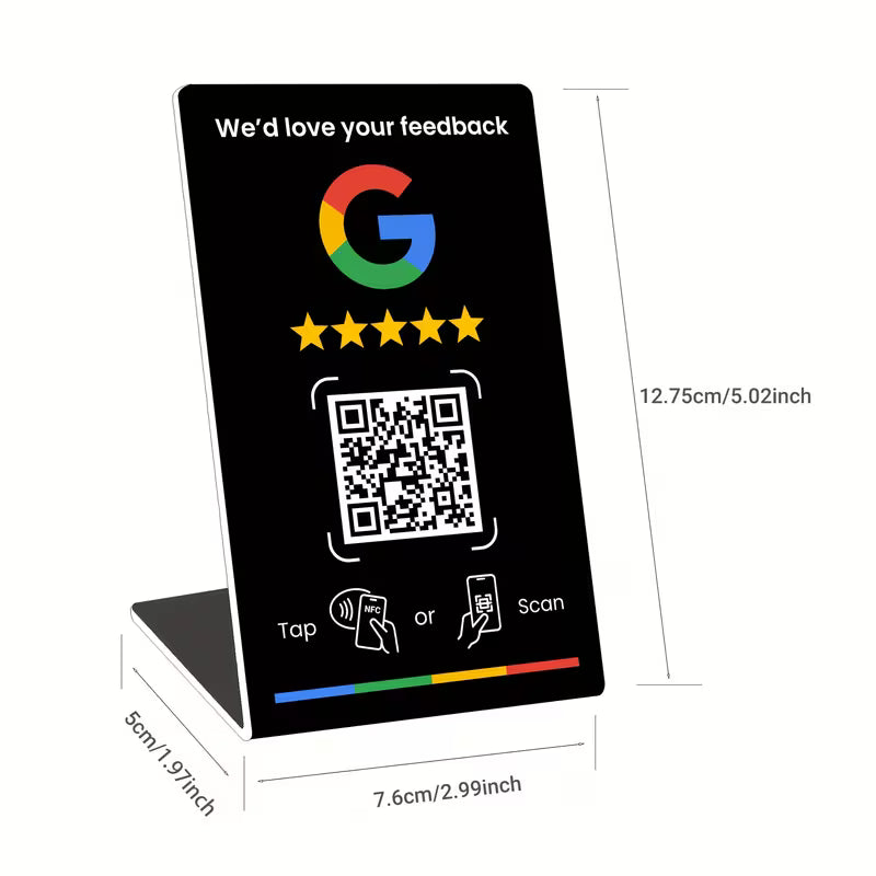 Google Review Stand NFC + QR Code