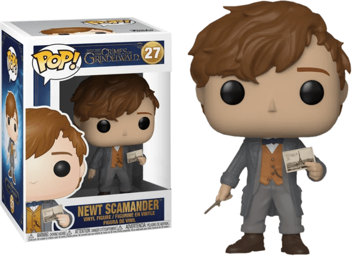 Fantastic Beasts 2 – Newt Scamander with Postcard Pop! Vinyl Figure #27 - Eclipse Games Puzzles Novelties