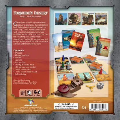 Forbidden Desert Board Game - Eclipse Games Puzzles Novelties