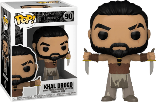 Game of Thrones - Khal Drogo with Daggers 10th Anniversary Pop! Vinyl Figure #90 - Eclipse Games Puzzles Novelties