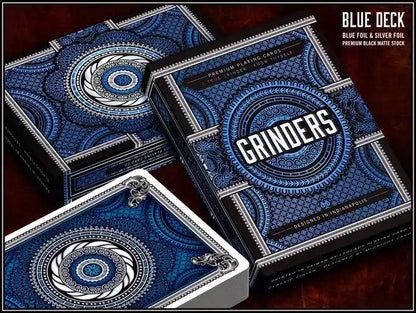 Grinders Blue Playing Cards - LPCC - Eclipse Games Puzzles Novelties
