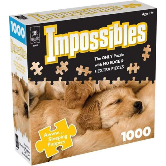 Impossibles Puppies 1000 Pieces Jigsaw Puzzle - Eclipse Games Puzzles Novelties