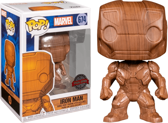 Iron Man - Iron Man Wood Deco Pop! Vinyl Figure #674 - Eclipse Games Puzzles Novelties