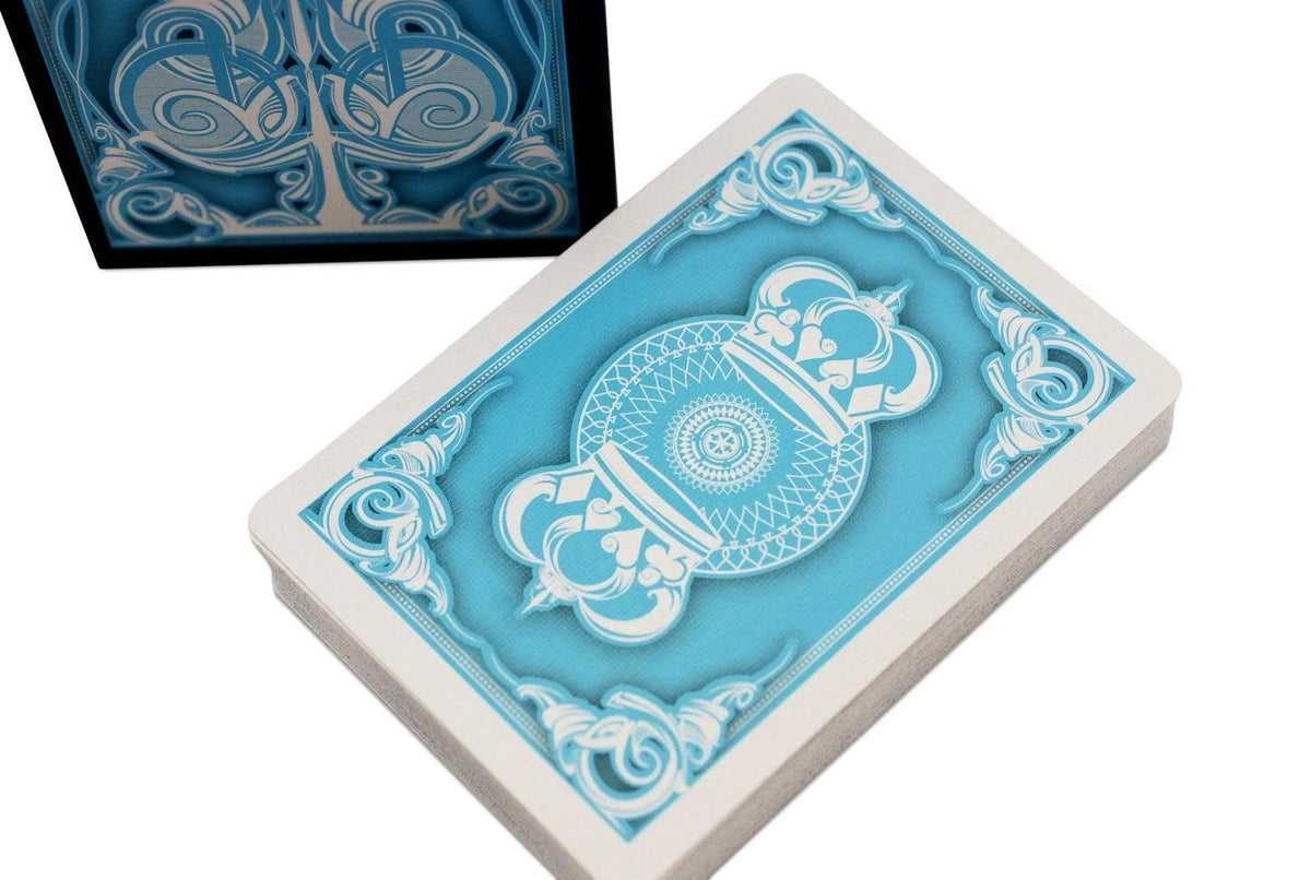 Blue Game Cards Stack Light Blue Crown Deck Playing Cards – Eclipse Games Pty Ltd