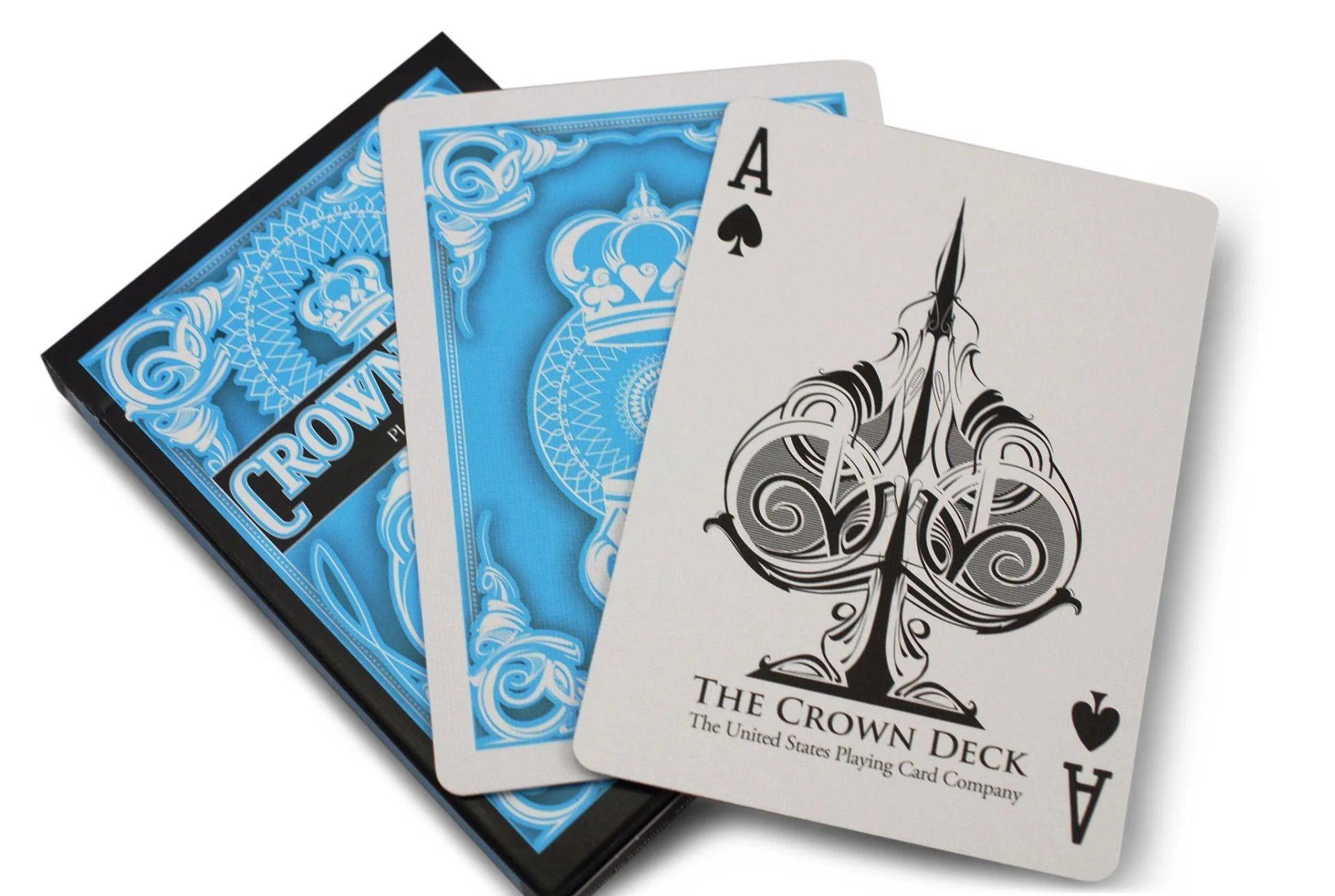 Light Blue Crown Deck Playing Cards - Eclipse Games Puzzles Novelties