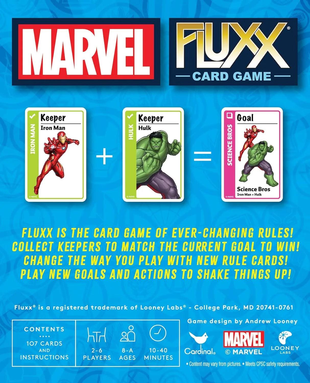 Looney Labs Marvel Fluxx Specialty Edition Card Game - Eclipse Games Puzzles Novelties