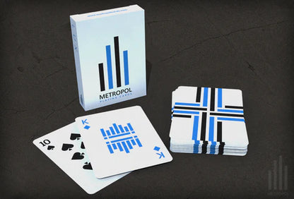 Metropol Blue Playing Cards by Mike Lambert