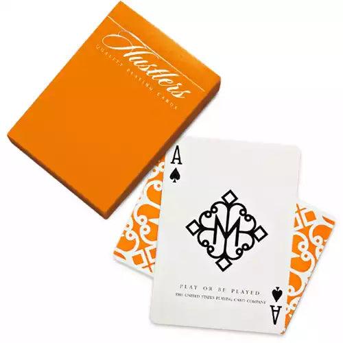 Madison Hustlers Orange Playing Cards by Daniel Madison - Eclipse Games Puzzles Novelties