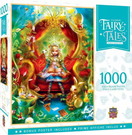 Masterpieces Classic Fairy Tales Alice in Wonderland Tea Party Time 1000 Pieces Jigsaw Puzzle - Eclipse Games Puzzles Novelties