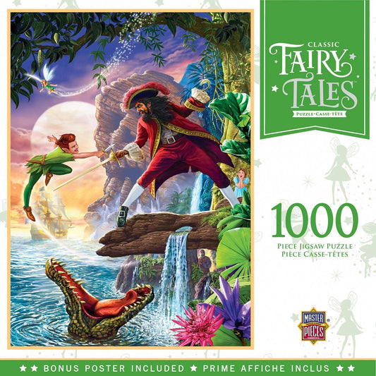 Masterpieces Disney Peter Pan 1000 Pieces Jigsaw Puzzle - Eclipse Games Puzzles Novelties