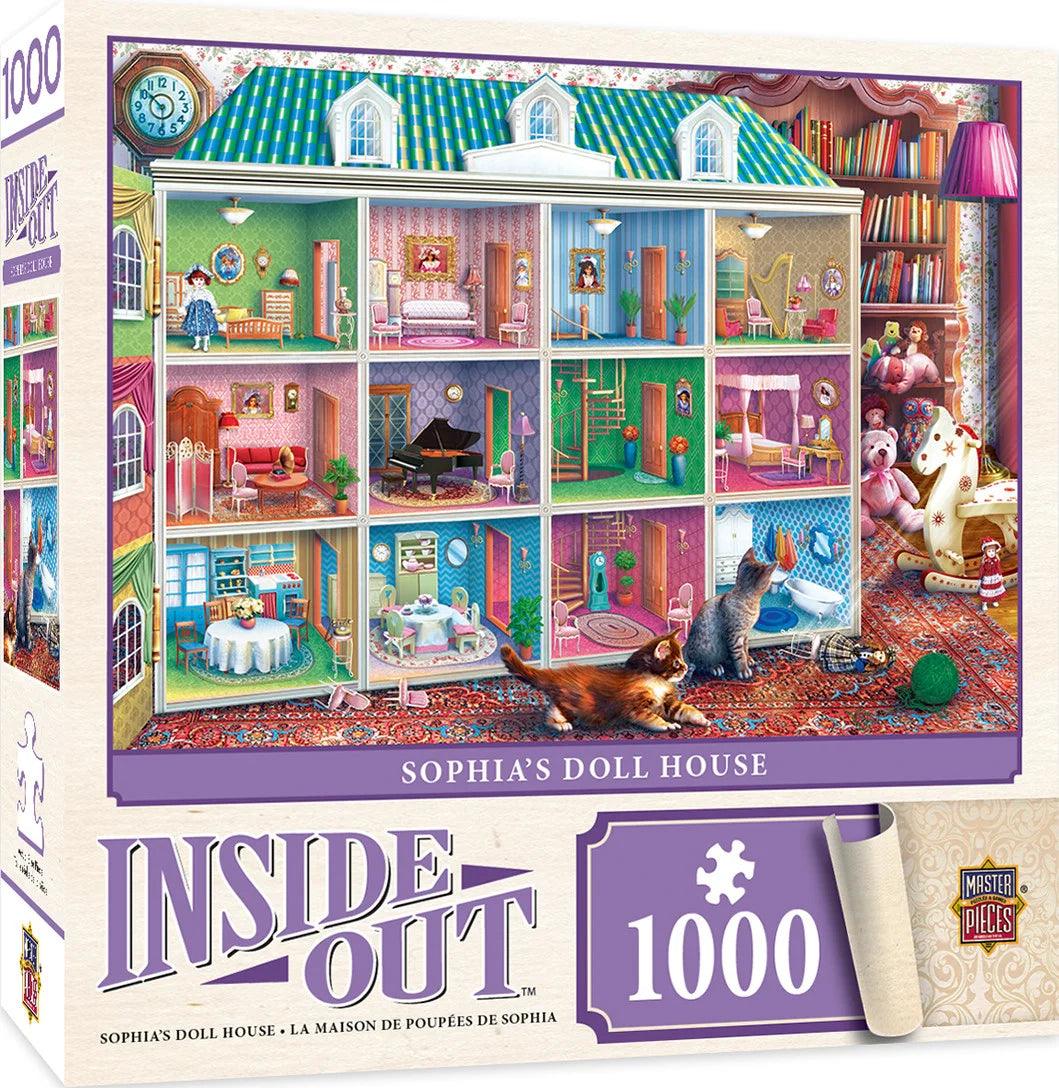 Masterpieces Inside Out Sophias Dollhouse 1000 Pieces Jigsaw Puzzle - Eclipse Games Puzzles Novelties