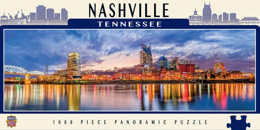 Masterpieces Nashville Tennessee 1000 Pieces Jigsaw Puzzle - Eclipse Games Puzzles Novelties