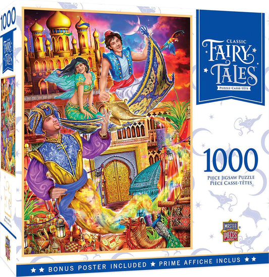 Masterpieces Puzzle Classic Fairy Tales Aladdin Puzzle 1000 Pieces Jigsaw Puzzle - Eclipse Games Puzzles Novelties