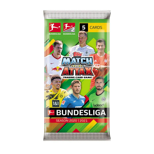 Match Attax Bundesliga 2020/2021 Trading Card Booster Pack - Eclipse Games Puzzles Novelties