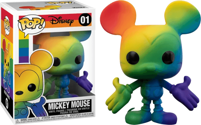 Mickey Mouse - Mickey Mouse Rainbow Pride 2021 Pop! Vinyl Figure #01 - Eclipse Games Puzzles Novelties