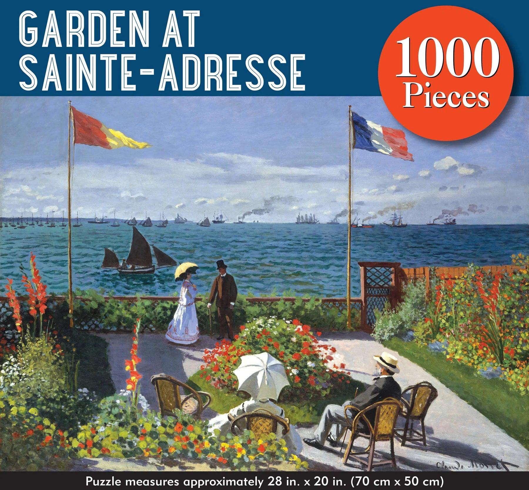 Peter Pauper Garden at Sainte Adresse 1000 Piece Jigsaw Puzzle - Eclipse Games Puzzles Novelties